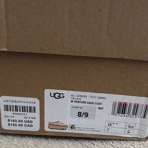 Brand new / in box - UGG Venture Daze Cozy slides - Picture 2 of 2
